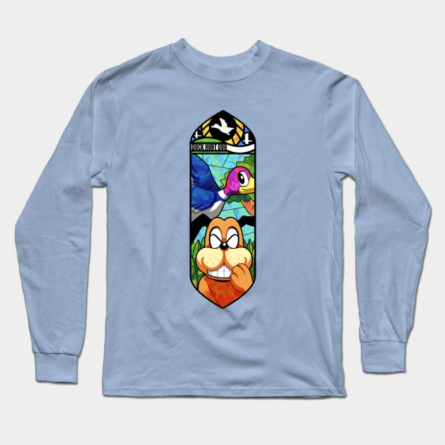 Duck Hunt Long Sleeve T-Shirt by QuasQuas